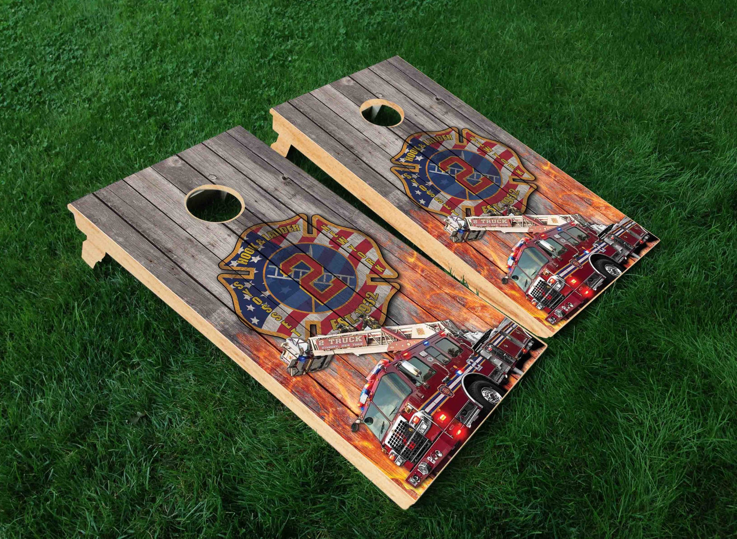 NY Fire Department Cornhole Board
