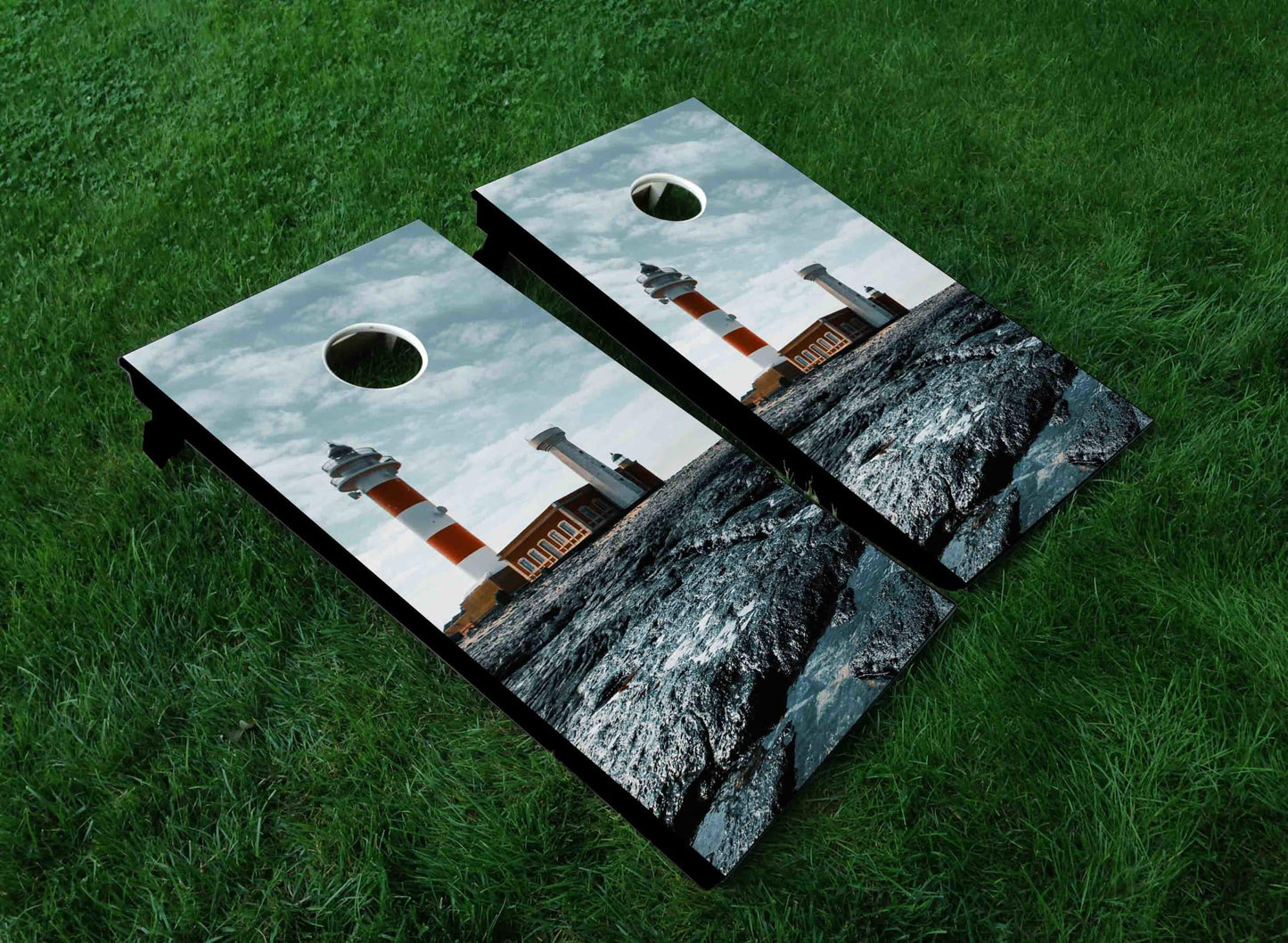 Lighthouse Cornhole Board