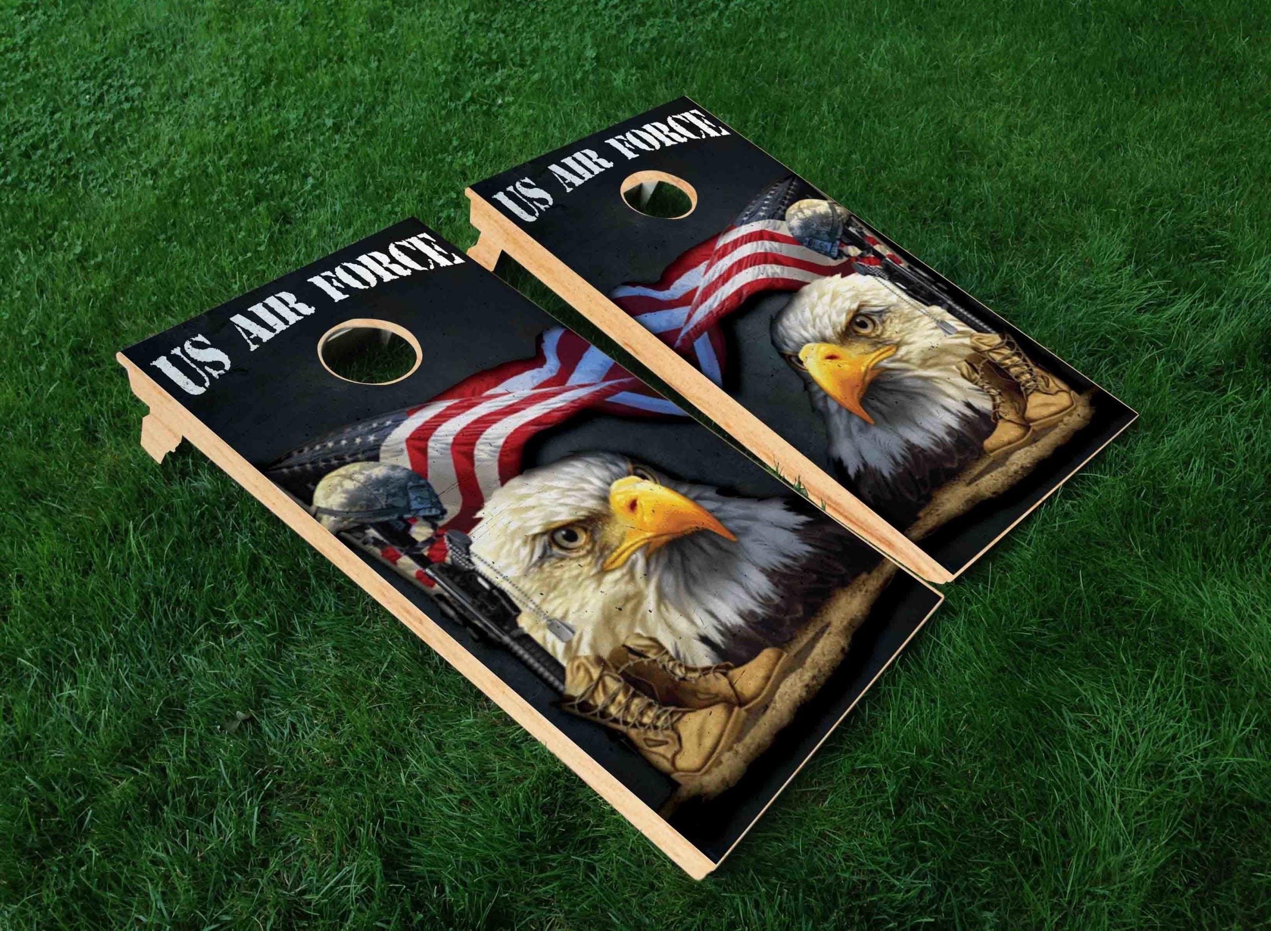 Eagle Riding Corn US Air Force Eagle Cornhole Board – Scorpion Cornhole