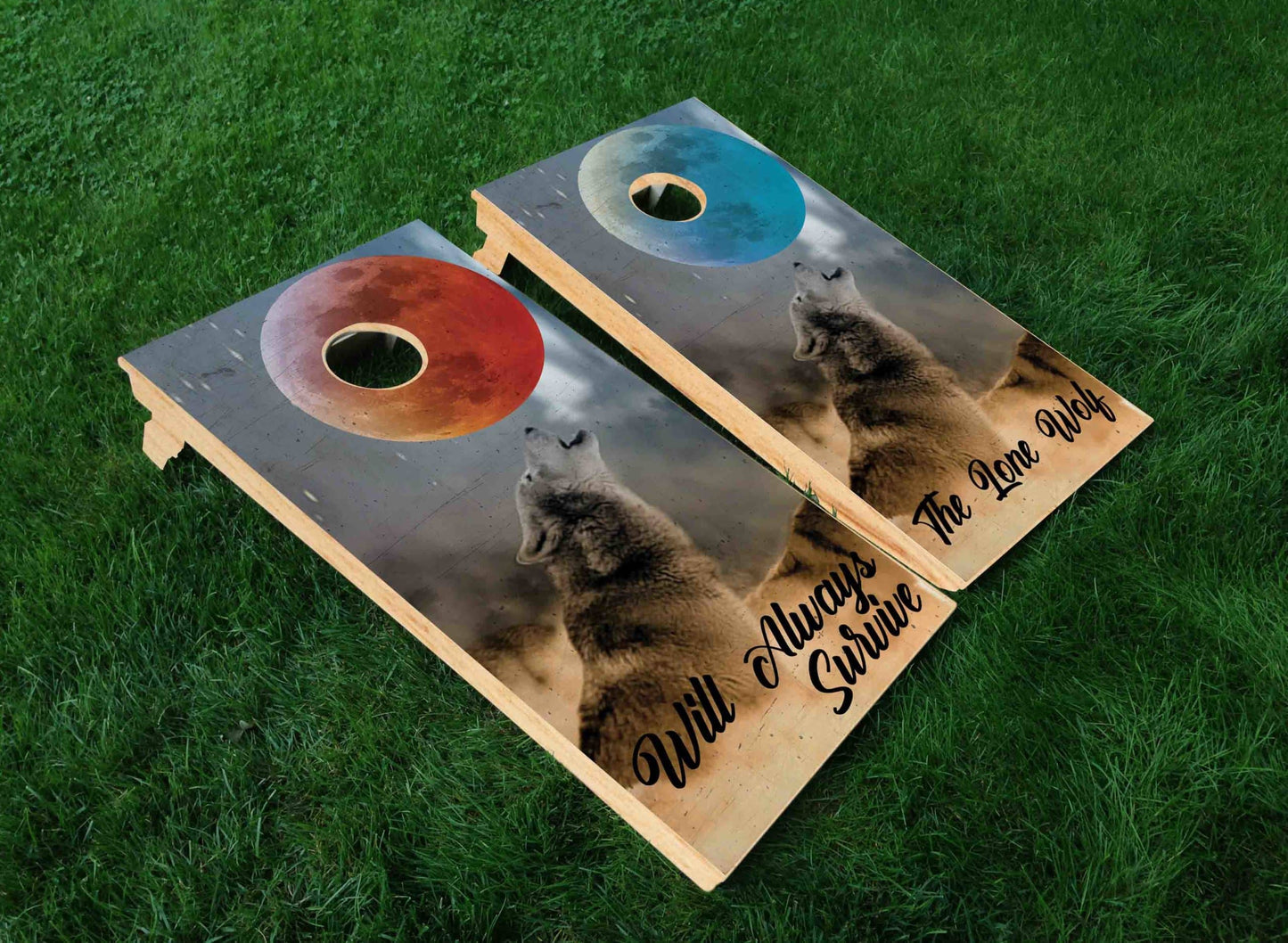 Howl At The Moon Cornhole Board